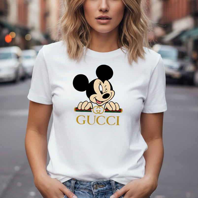 Тениска с принт - GG09 - FashionVibe