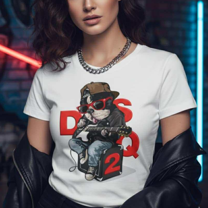 Тениска с принт DSQ25
