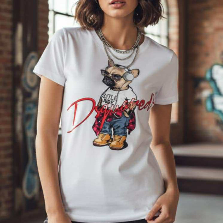 Тениска с принт DSQ26