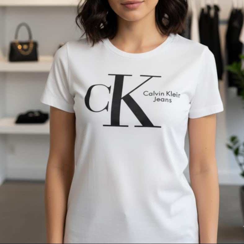 Тениска с принт CK4011 - FashionVibe