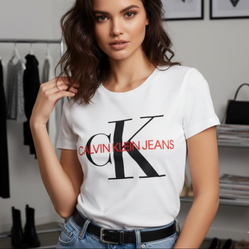 Тениска с принт CK4012 - FashionVibe