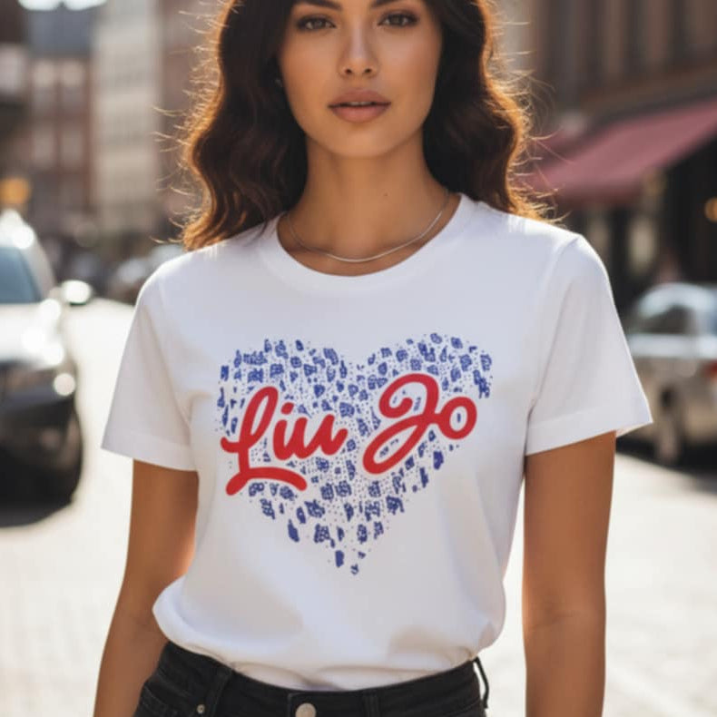 Тениска с принт LJ3037 - FashionVibe