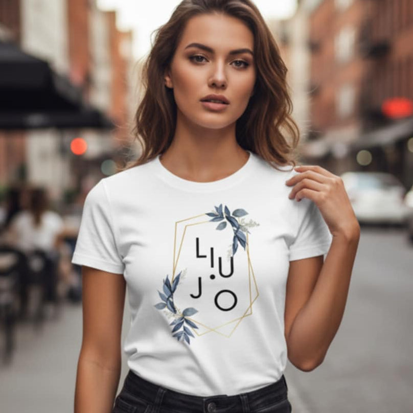 Тениска с принт LJ3097 - FashionVibe